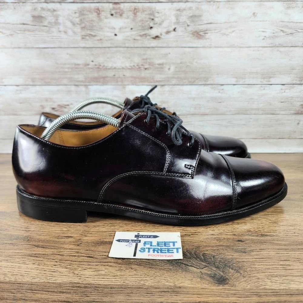Cole Haan Men's Caldwell Cap Toe Burgundy Lace-Up Derby Dress Shoes size 11 D